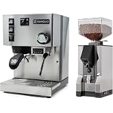 Rancilio Silvia +PID Espresso Machine | Eureka Silenzio 55 Espresso Grinder Bundle (Stainless Steel)