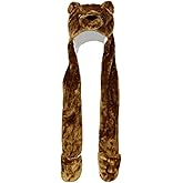 Plush Novelty Animal Hat: One Size Fits All Adults & Children/Soft, Warm Beanie Hat