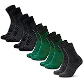 DANISH ENDURANCE Hiking Socks, Lightweight, Merino Wool Socks for Men & Women, Moisture Wicking & Thermal, 3 or 5 Pack