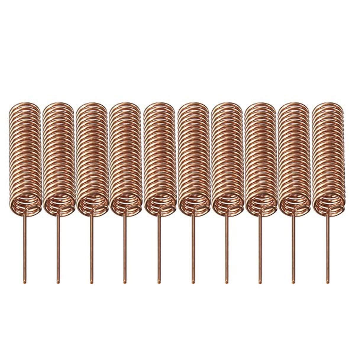 Youmile 10-Pack 433MHz antenna Helical Spiral Spring Remote Control for Arduino Raspberry 5mm