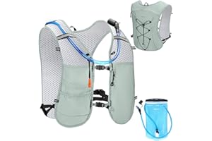 ECOHUB Running Hydration Vest Backpack,Lightweight Breathable Pack with 2L Water Bladder Bag Daypack for Hiking Trail Running
