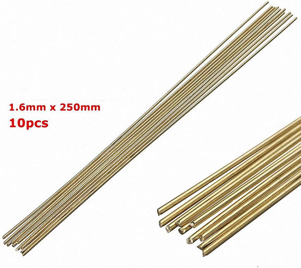 10pcs/lot Welding Solder Rods 250mmx1.6mm Gold Sifbronze Brazing Welder