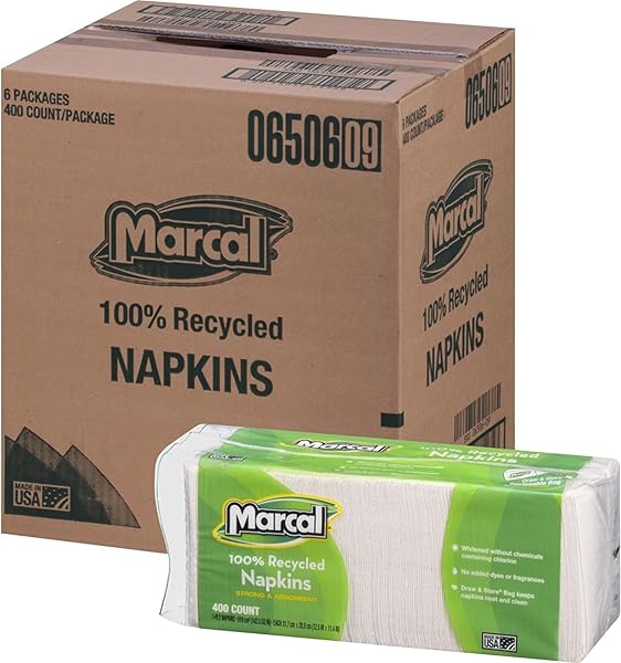 MARCAL PAPER NAPKINS EVERYDAY 100 PERCENT RECYCLED 1...