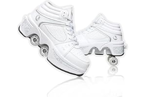 Deformation Roller Skates Unisex 2-in-1 Skates & Sneakers Kids & Adults Transformative Roller Skates