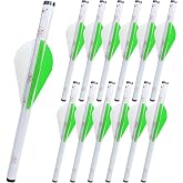 LEANPRO 12-Pack Shrink Fletch with 2 Inch Vanes, Stretch Arrow Wraps Universal Fit for Arrows and Bolts, DIY Archery Fletching Tool