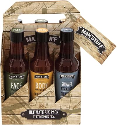 Technic Man'Stuff Ultimate 6 Pack Bath and Body Gift Set for Men
