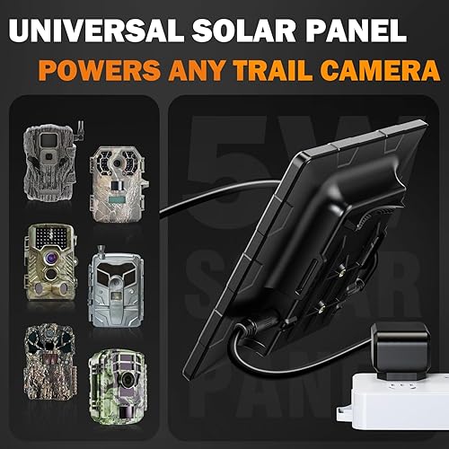 12V Solar Panel for Trail Camera 6V Solar Panel for Game Camera