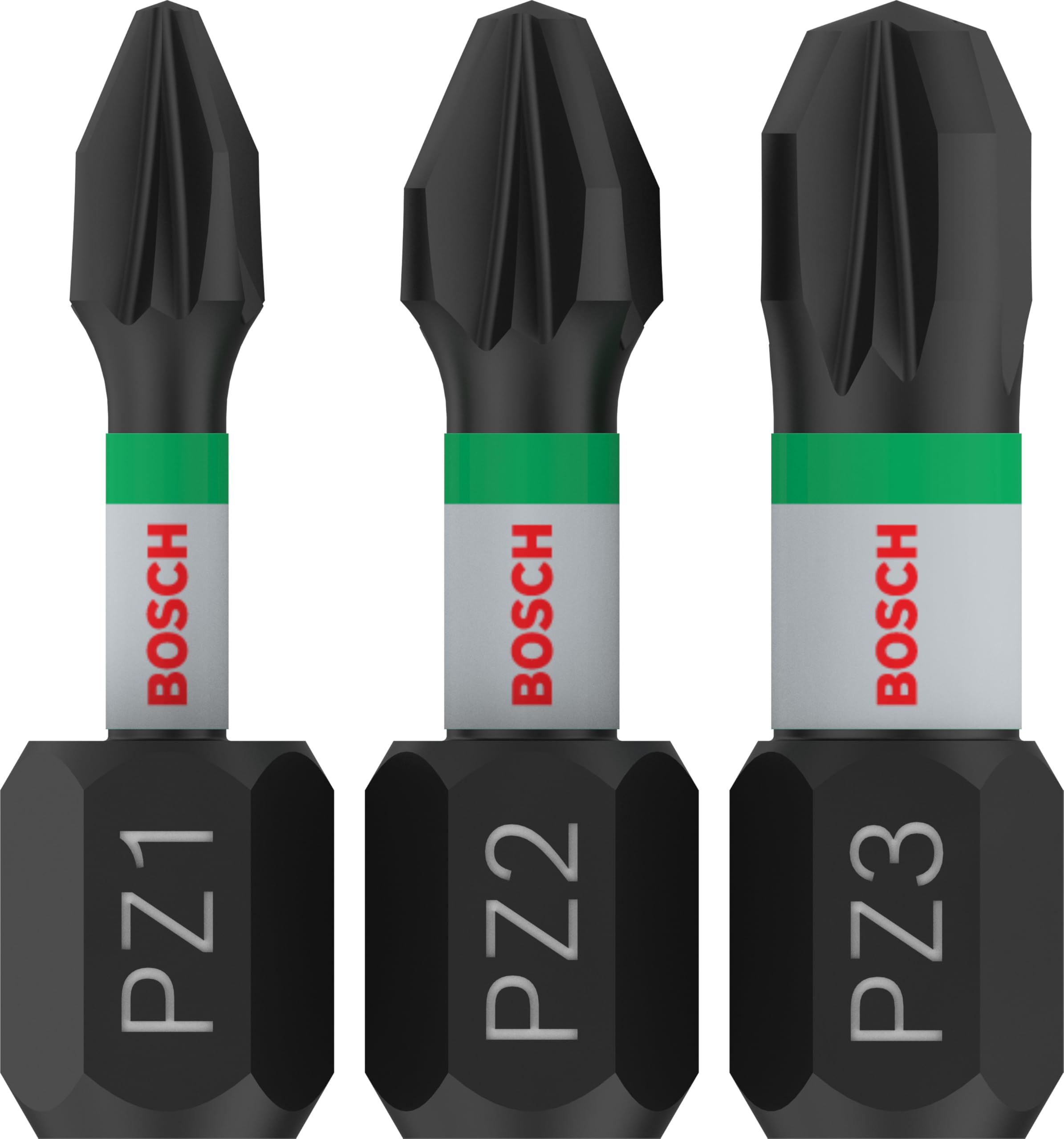 Bosch 3x PRO Pozidriv Impact Bit (100 x 50 mm, Professional Zubehör Schraubendreher, Schraubendreher)