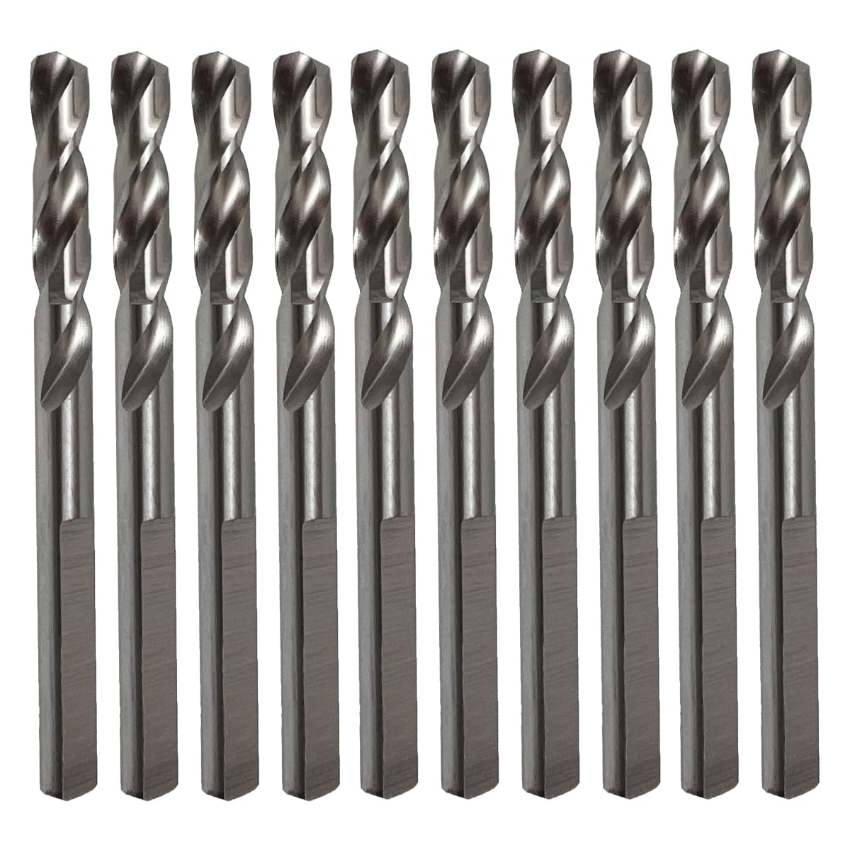 Saxton HSS Hole Saw Cutter Arbor Pilot Drill Bits 6.35mm x 80mm (10)