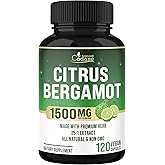 Cadane Citrus Bergamot Supplement | Heart & Immune System | Vegan, Non-GMO – 120 Capsules – 40-Day Supply