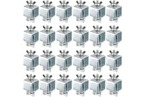 KOHAND 24 Pack 2.3 × 1 Inch Butt Welding Clamps, Multifunctional Small Butter-Fly Shaped Auto Body Panel Clamps for Edge to E