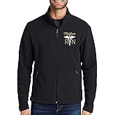 NACRE APPAREL Custom Embroidered Midweight Fleece Jacket Personalized Registered Nurse Jacket