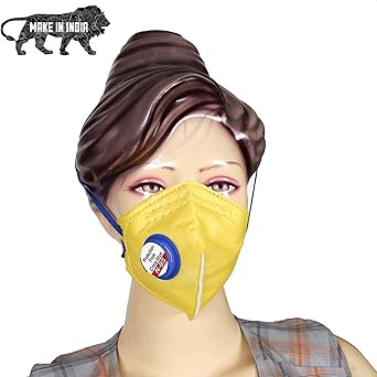 ASR SURGICAL N95 Anti Pollution Reusable Valve Mask with Inbuilt Filter for Men Women (Multicolour)