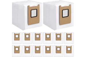 Bluearks 14 Pack Dust Bags,Compatible with Eufy E28 Omni/E25 Omni Robot Vacuum,3L Large Capacity,Heavy-Duty 4-Layer Tear-Resistant Design E28Omni /E25 Omni Vacuum Bags