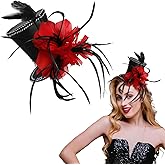 Top Hat Headband for Women Fascinator Hat Halloween Cosplay Christmas Wedding Parties Stylish Hair Accessory