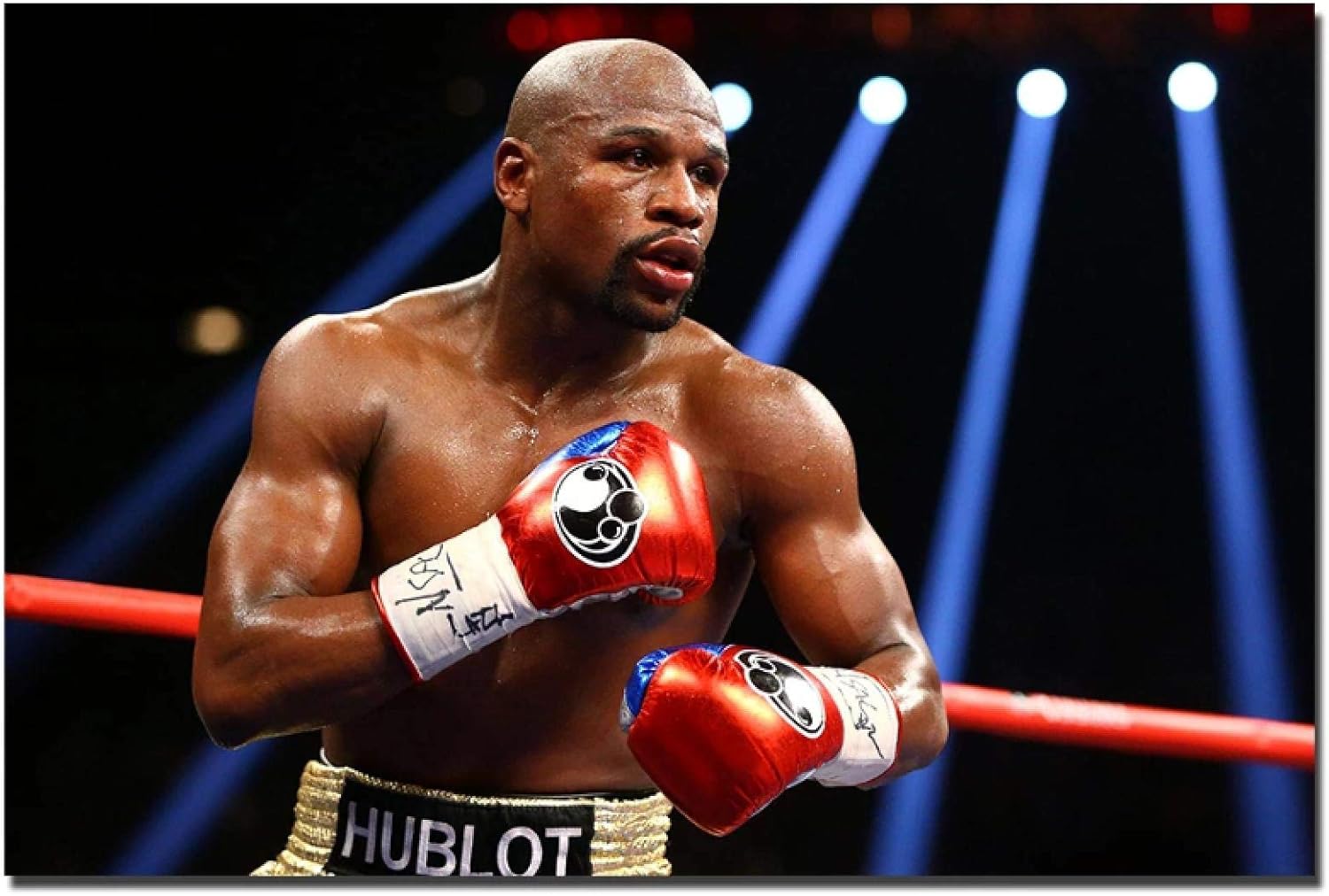 Amazon フロイドメイウェザーアメリカンボクサー壁紙部屋の装飾ポスターとプリント壁アートキャンバス絵画リビングルームの装飾50x70cmフレームレス ウォールステッカー オンライン通販