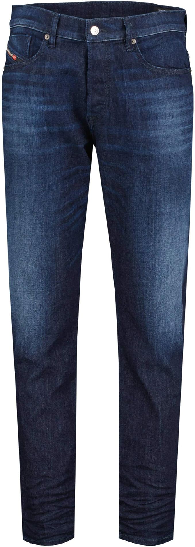 Diesel Men's Soft Stretch Denim Jean Regular Tapered DFining Dark Blue