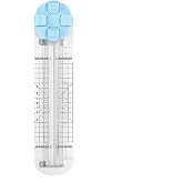 4-in-1 Multi-Function Paper Trimmer, Bidirectional Papers Trimmer Equipped with Straight, Wavy, Perforation and Crease Blade, 4 in 1 Paper Cutter for Daily Manual and Office Use (Blue)