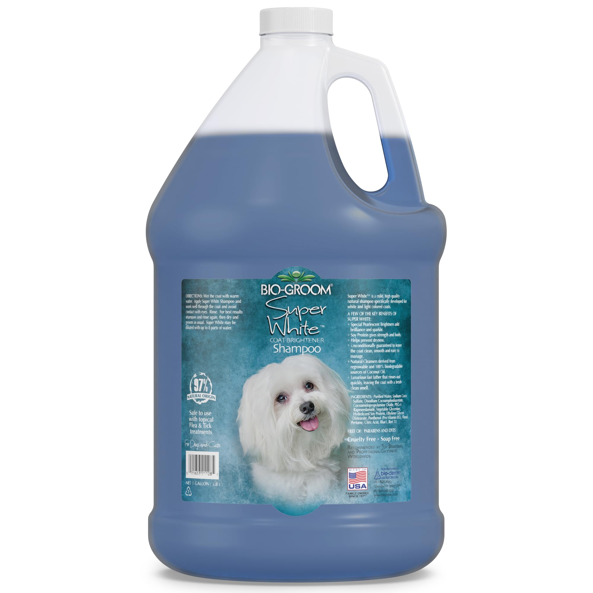 BioGroom Super Whitening Dog Shampoo Whitening Pet Shampoo, Dog