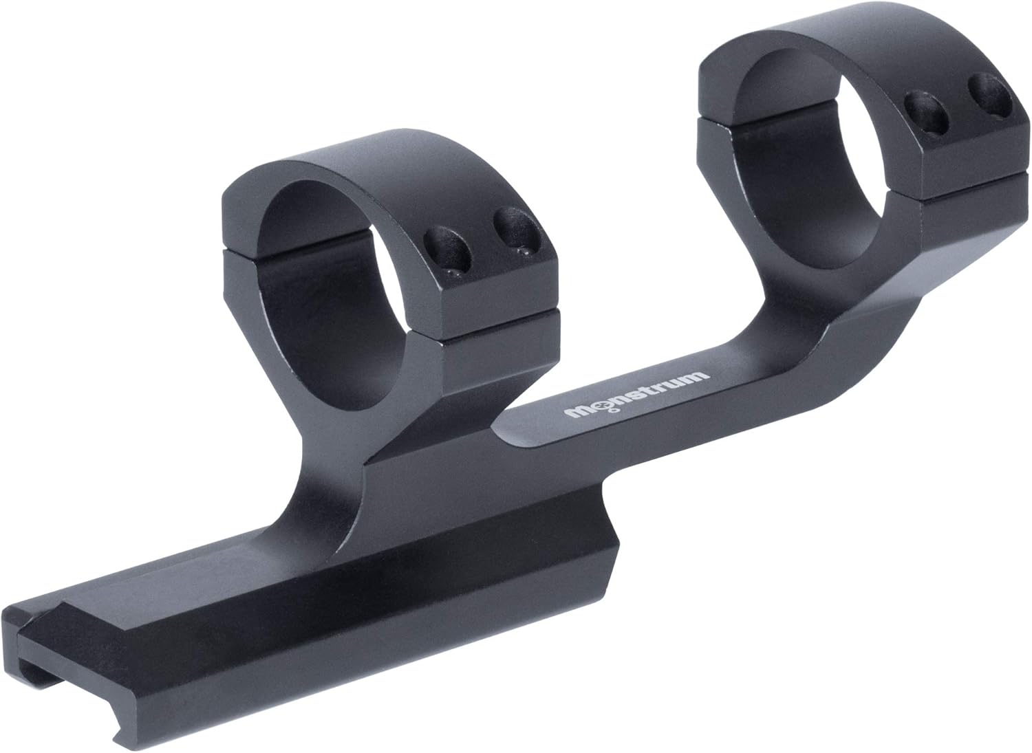 Monstrum Slim Profile Series Offset Cantilever Picatinny Scope Mount | 1 inch Diameter | Black : Sports & Outdoors