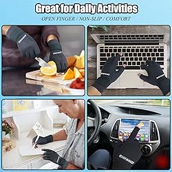 2 Pairs Copper Arthritis Compression Gloves Women