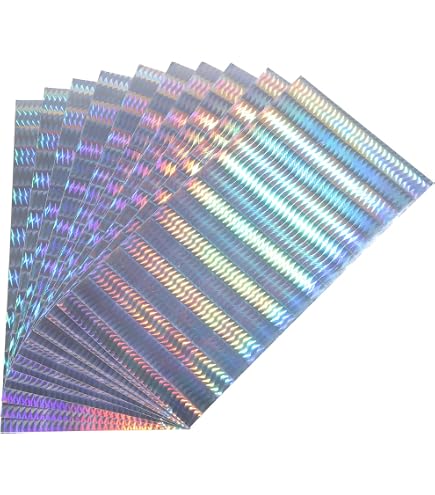 18 Pcs Holographic Adhesive Film Hard Bait Lure Sticker Fish