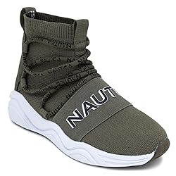 Nautica Kids High Top Sock Tennis Sneaker Athletic