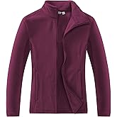Outdoor Ventures Women's Lightweight Warm Zip Up Long-Sleeve Soft Polar Fleece Jacket for Fall Winter