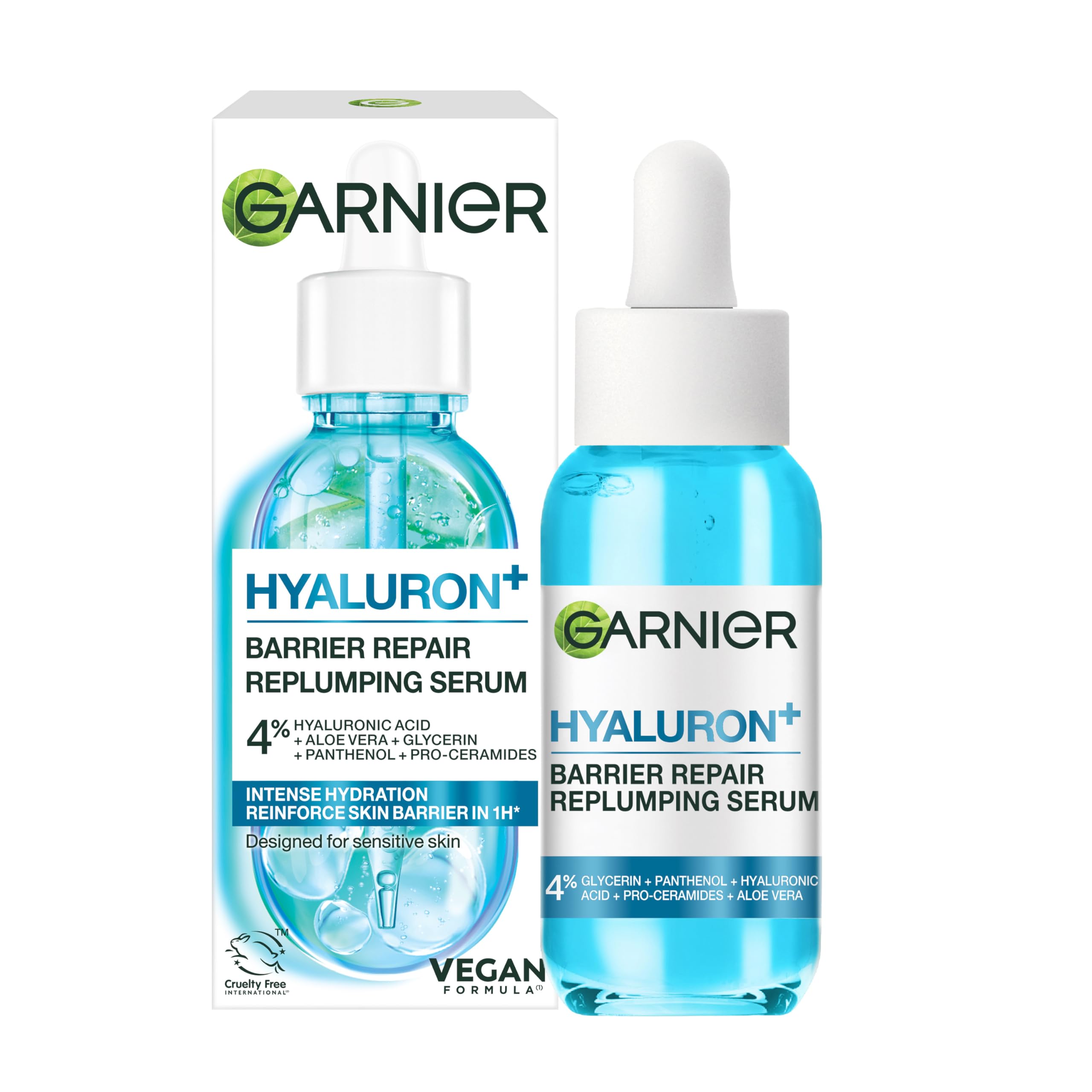 Garnier SkinActive Hyaluronic Acid Super Serum, Replumps & Hydrates, Strengthens Skin Barrier, With 3%/4% Hyaluronic Acid, Aloe Vera & Glycerin, 30ml, Packaging May Vary — image 1