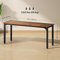 HOMCOM Modern Simple Large Computer Desk, 71" Long