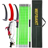 Pole Saw for Tree Trimming - 30.1 FT Extendable Tree Pruner, Long Handle Tree Trimmer, High Reach Branch Cutter, Heavy Duty Pole Pruning Saw, Tree Cutting Tool for Hard-to-Reach Branches