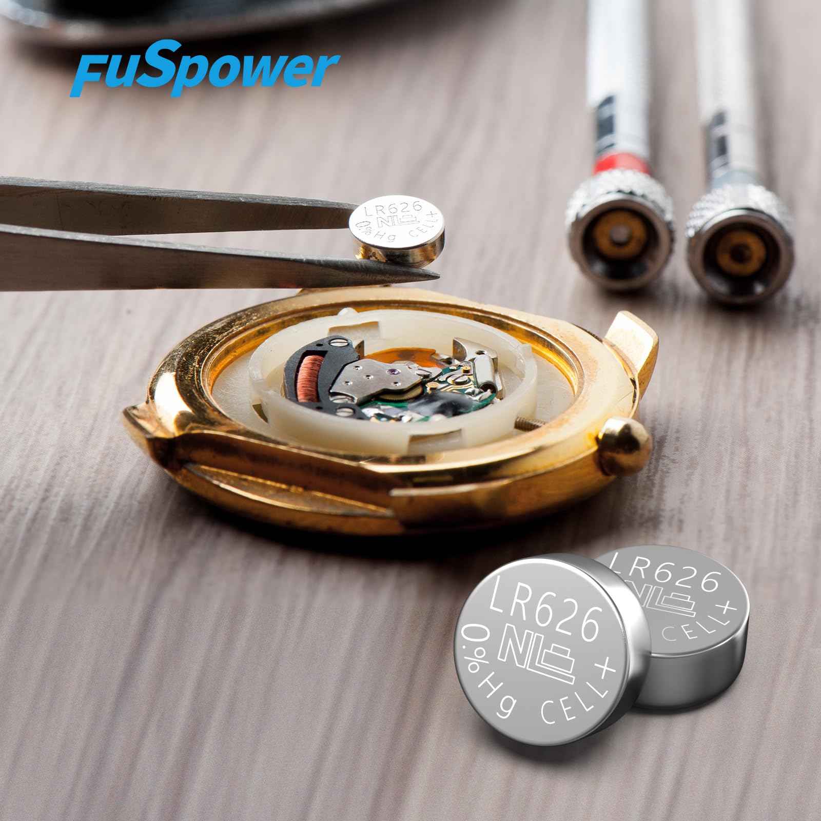 SR626SW Watch Batteries 377 376 LR626 Battery AG4 1.5v Alkaline Coin Cells (10 Count (Pack of 1))