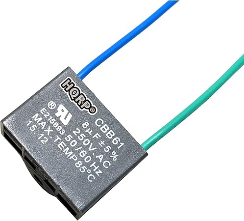 Amazon Com Hqrp Capacitor For Hampton Bay Ceiling Fan 8uf 2 Wire