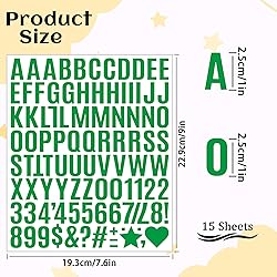 1470 Letter Stickers 15 Sheets Alphabet Stickers