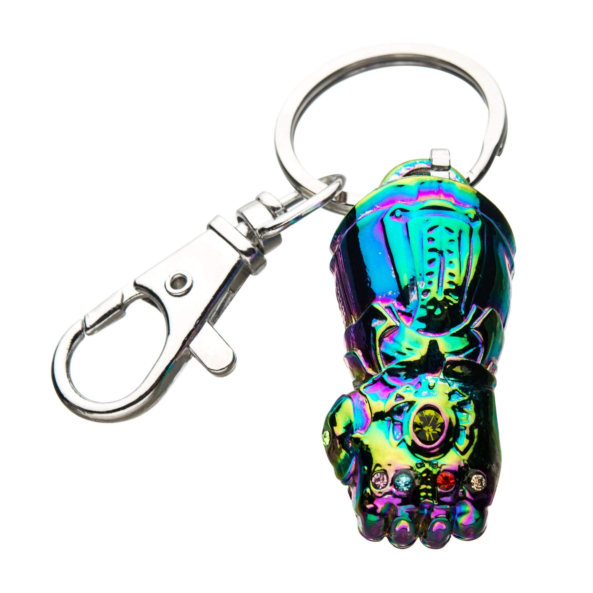Marvel Avengers Endgame Thanos Infinity Gauntlet Rainbow Keychain