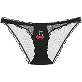 JOINFUN Women's Sexy Cartoon Underwear Funny Letter Print Panties Naughty Thong Briefs