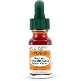 Dr. Ph. Martin's Radiant Concentrated Water Color (45D) Watercolor Bottle, 0.5 oz, Sunset Red, 1 Bottle