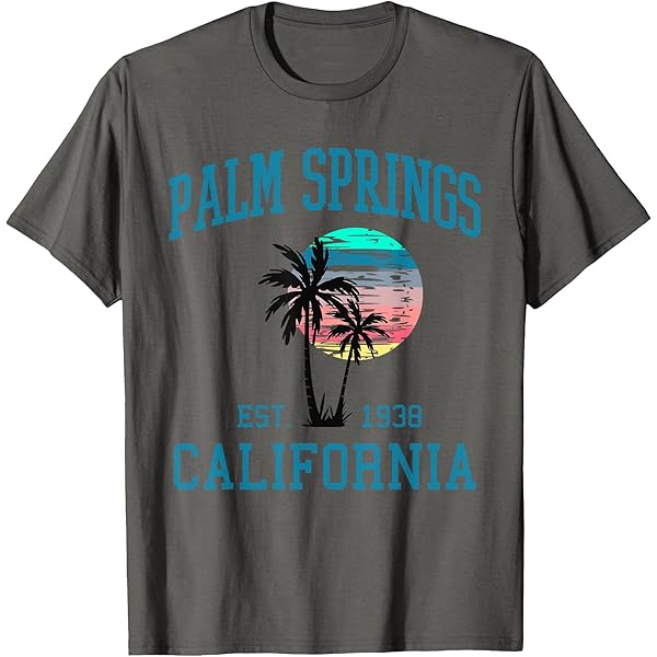 Amazon.com: Palm Springs California Vintage 70s Palm Trees