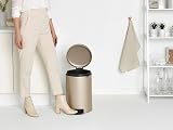 Brabantia NewIcon 20L Pedal Bin Metallic Gold Soft Closure Removable Inner view 5