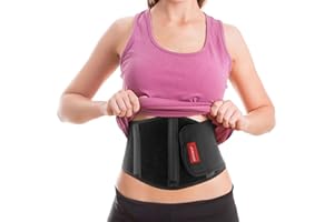 ORTONYX Ergonomic Umbilical Hernia Belt for Women and Men - Abdominal Support Binder with Compression Pad - Navel Ventral Epigastric Incisional and Belly Button Hernias Surgery Brace - OX353-S/M