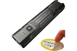 Nitecore EDC07 Flat EDC Flashlight, 1500 Lumens USB-C Rechargeable, Triple Color Temperature, Lightweight 2.47 oz, IP67 Water