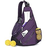 KAVIGOR 2025 Pickleball Sling Bag, Convertible Ultra-Light Backpack with Skin-Soft Fabric & Wet/Dry Pocket, Fits 4 Paddles + Gear
