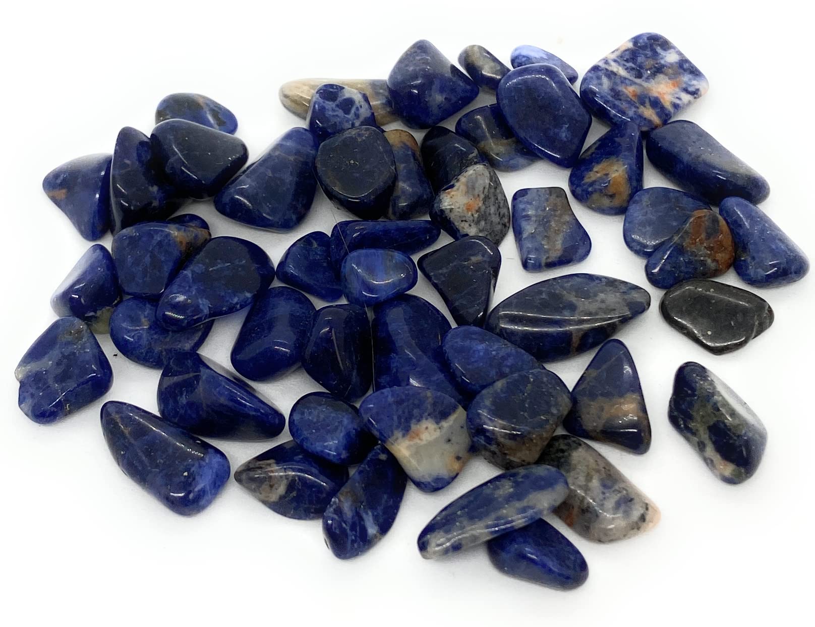 Sodalite Gemstone Crystal Undrilled Chips - 50 grams