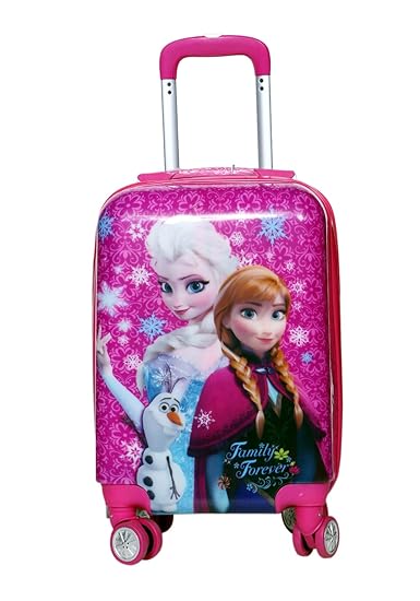 Tramp & Badger Polycarbonate 17 Pink Hard Sided Childrens Luggage