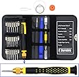 E-Durable Pro Bit Driver Kit,Precision Electronics Multi-Tool Screwdriver Set,Safe Opening Tool,with ESD Tweezers, Portable Double-ended Metal Spudger, Plastic Pry Bar,etc