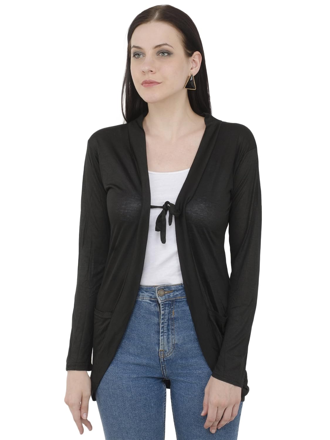 jkf imported fabric striped shrug for women shrug_003-$p