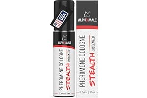 ALPHAMALE Pheromone Cologne For Men To Attract Women - Unscented Men’s Cologne With Pure Pheromones - Pheromone Perfume Oil To Pair With Your Scent - Potent Pheromones Perfumes Blend for Men 0.34 oz - (10 mL)