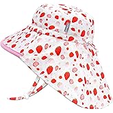 Duoyeree UV Protection Toddler Sun Hat - UPF 50+ Beach & Summer Hat for Kids - Wide Brim Hat for Boys & Girls