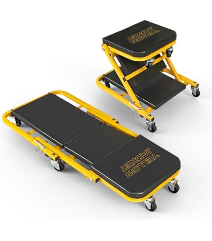 Amazon.com: YELLOW JACKET Garage Creeper Seat, 2-in-1 Mechanic