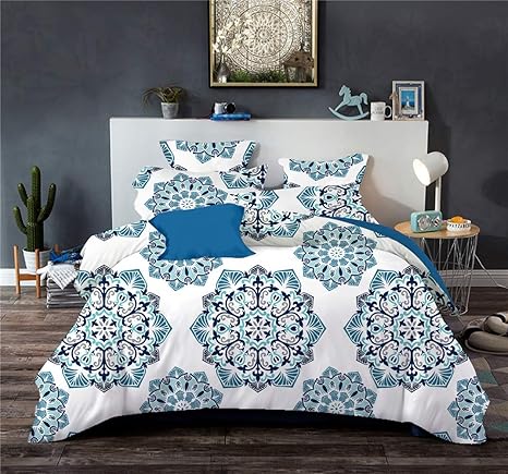 Fansu Bettwäsche, Bedding Bedrucktes Bettbezug-Set 2/3 Teilig Hohe Qualität Microfaser Bequem Weich und Haltbar Atmungsaktive